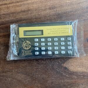 New Vintage Boy Scouts Of America Greenwich Council Calculator Lifetime Values